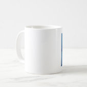 Adler auf einer Flagge Kaffeetasse (Vorderseite Links)