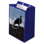 Adler auf hohem Grund Geschenktüte (Rückseite Schrägansicht)
