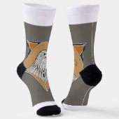 Adler auf Socken. Foto-Logodesign. Socken (Gewinkelt)