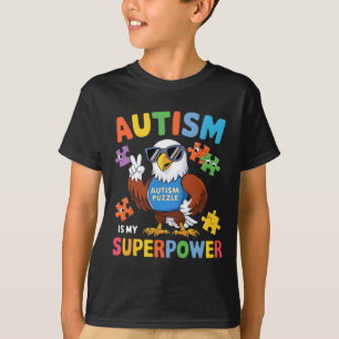 Adler Autismus Ist Meine Superkraft Akzeptiere Unt T-Shirt