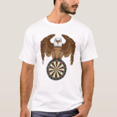 Adler bei Darts mit Dartboard T-Shirt (Vorderseite)