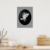Adler bei Nacht Poster (Küche)