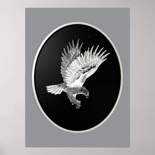 Adler bei Nacht Poster (Vorne)