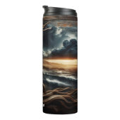 Adler bei Sonnenuntergang über der Küste Thermosbecher (Nach rechts gedreht)