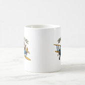 Adler beim Improvisieren Kaffeetasse (Mittel)