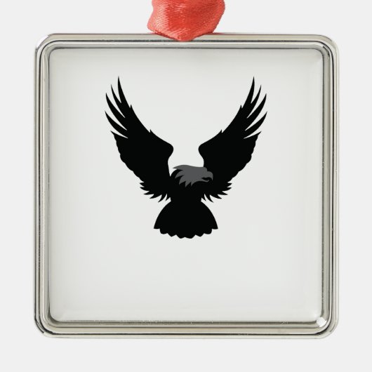Adler Benfica Silbernes Ornament (Vorne)