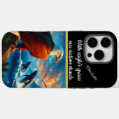 Adler beobachtet Wale bei Sonnenuntergang Case-Mate iPhone Hülle (Rückseite (Horizontal))