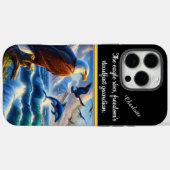 Adler beobachtet Wale in Meereswellen Case-Mate iPhone Hülle (Rückseite (Horizontal))