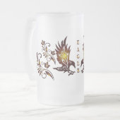 Adler-Bierglas Mattglas Bierglas (Vorderseite Links)