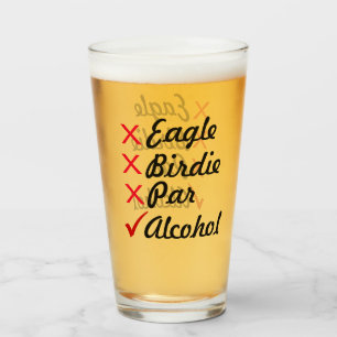 Adler Birdie Par Alcohol Spaß Glas