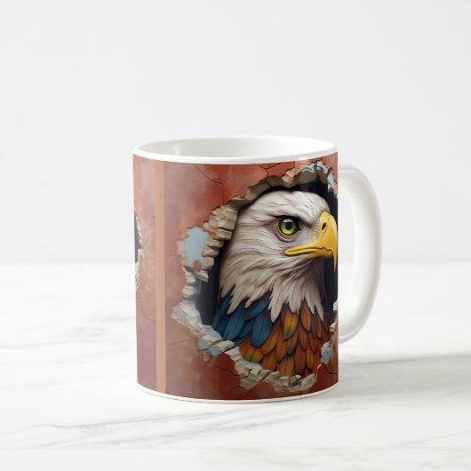 Adler bricht aus der WM, Tasse (VorderseiteRechts)
