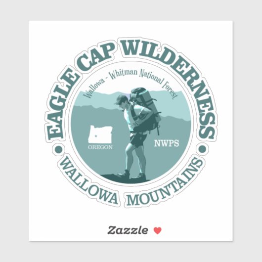 Adler Cap Wilderness (T) Aufkleber (Blatt)