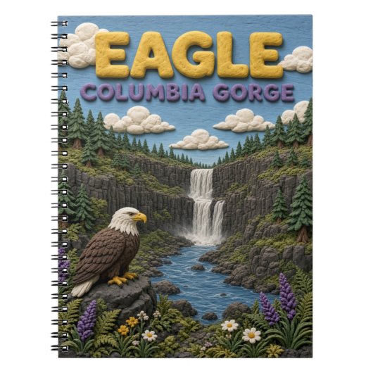 Adler Columbia Gorge Modern KlayKoo Notizblock (Vorderseite)