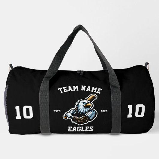 Adler "Customizable Baseball" Duffle Bag (Rückseite)