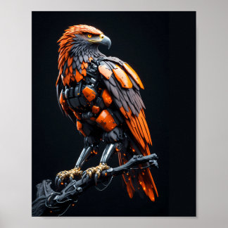 Adler Cyberpunk Mecha Selbstbewusste Augen Poster
