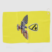 Adler der 1. Cavalry Division "First Team" Golfhandtuch (Horizontal)