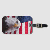 Adler der Amerikanischen Bald und die amerikanisch Gepäckanhänger (Vorderseite (Horizontal))