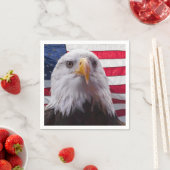 Adler der Amerikanischen Bald und die amerikanisch Serviette (Beispiel)