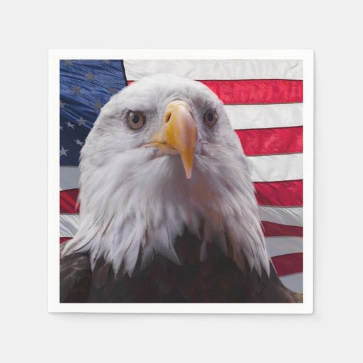 Adler der Amerikanischen Bald und die amerikanisch Serviette (Vorderseite)
