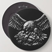 Adler der Asche von BurnsInHell Button (Vorne & Hinten)
