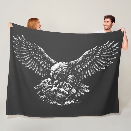 Adler der Asche von BurnsInHell Fleecedecke (Beispiel)