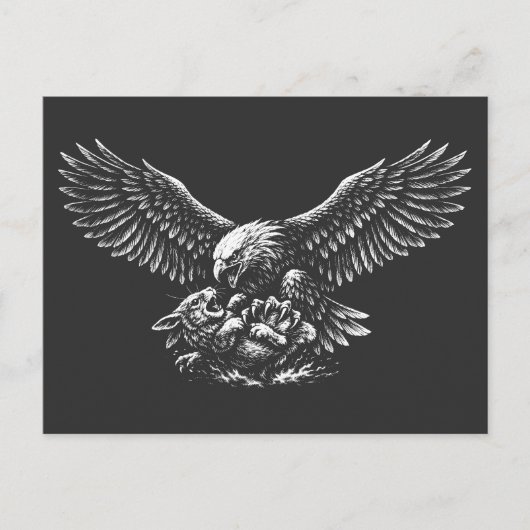 Adler der Asche von BurnsInHell Postkarte (Vorderseite)