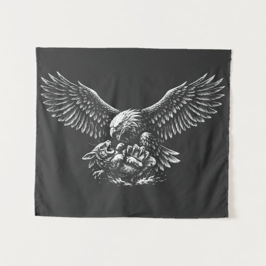 Adler der Asche von BurnsInHell Wandteppich (Vorderseite (Horizontal))