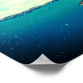 Adler, der einen Fisch fängt Poster (Ecke)