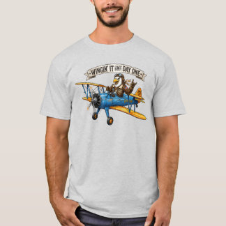 Adler, der es sich leicht macht T-Shirt