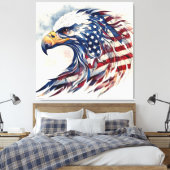 Adler der Freiheit Leinwanddruck (Insitu (Schlafzimmer))