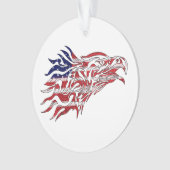 Adler der gestrichenen Flagge Ornament (Vorderseite)