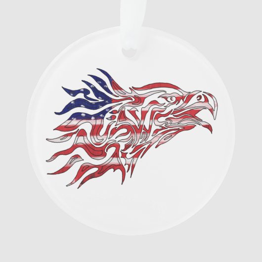 Adler der gestrichenen Flagge Ornament (Vorderseite)