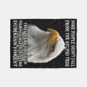 Adler, der von manchen nicht vom dummen Baum gefal Fleecedecke (Vorderseite (Horizontal))
