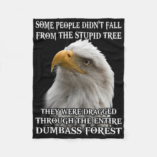 Adler, der von manchen nicht vom dummen Baum gefal Fleecedecke (Vorderseite)