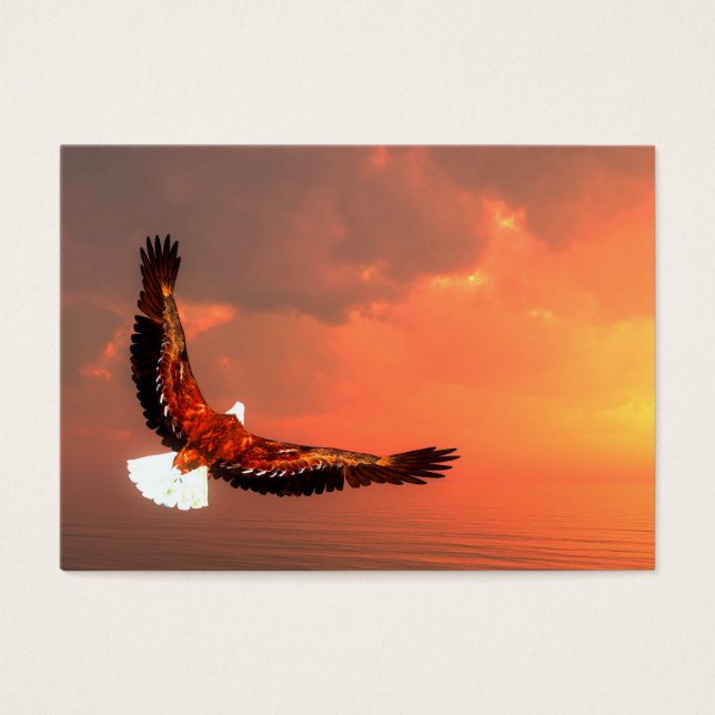 Adler, der zur Sonne fliegt - 3D rendern (Vorderseite)