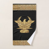 Adler des Römischen Reiches SPQR Motto Golden Badhandtuch Set (Handtuch)