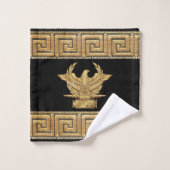 Adler des Römischen Reiches SPQR Motto Golden Badhandtuch Set (Waschlappen)