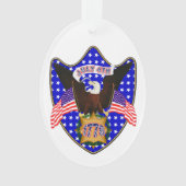 Adler des Unabhängigkeitstages Ornament (Vorderseite)