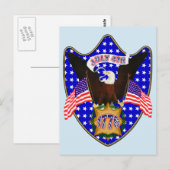 Adler des Unabhängigkeitstages Postkarte (Vorne/Hinten)