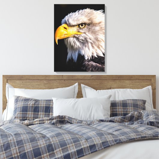 Adler Eagle Canvas Print Leinwanddruck (Insitu (Schlafzimmer))