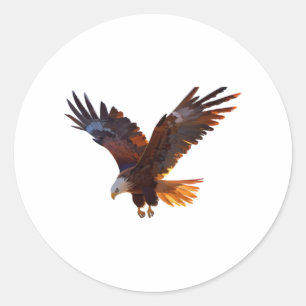 Adler ein Symbol für Power und Größe Runder Aufkleber
