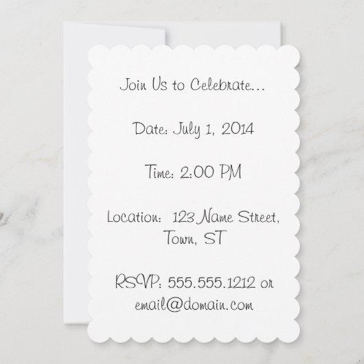 Adler Einladung (Rückseite)