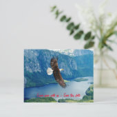 Adler-Einladung Postkarte (Stehend Vorderseite)