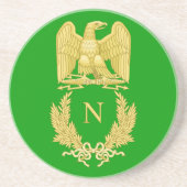 Adler-Emblem-Untersetzer Napoleon I berühmter Sandstein Untersetzer (Vorne)