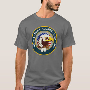 Adler-Emblem USA-Flag DD 214 Navy Alumni T-Shirt