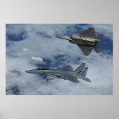 Adler F-22 Raptor und F-15 Poster (Vorne)