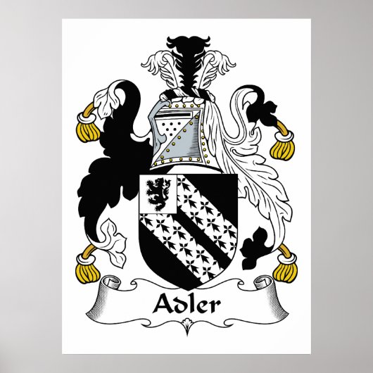 Adler Familienwappen Poster (Vorne)