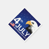 Adler, Flagge, 4. Juli Adler Serviette (Ecke)