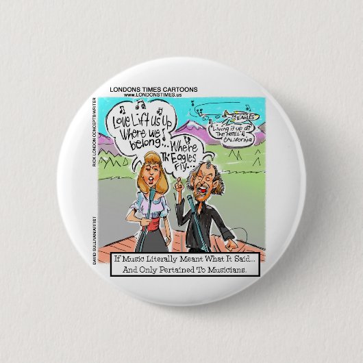 Adler fliegen? Funny Mugs T-Shirts Karten Geschenk Button (Vorderseite)