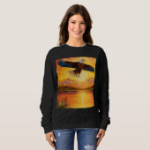 Adler fliegen ins Wasser Sweatshirt (Vorne ganz)